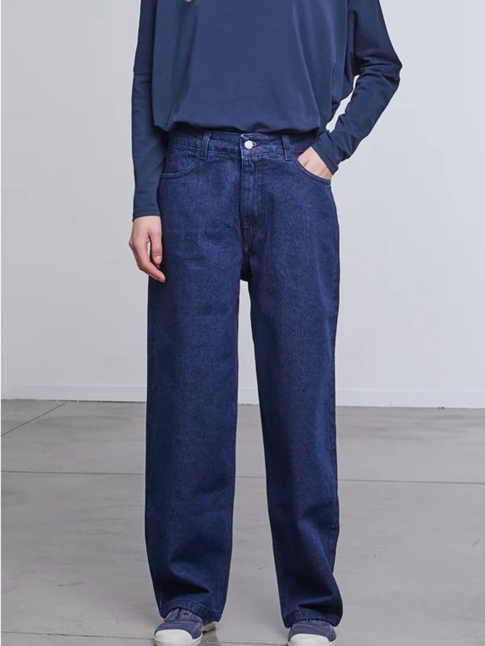 Modula Dark Blue  barrel Fit Jeans
